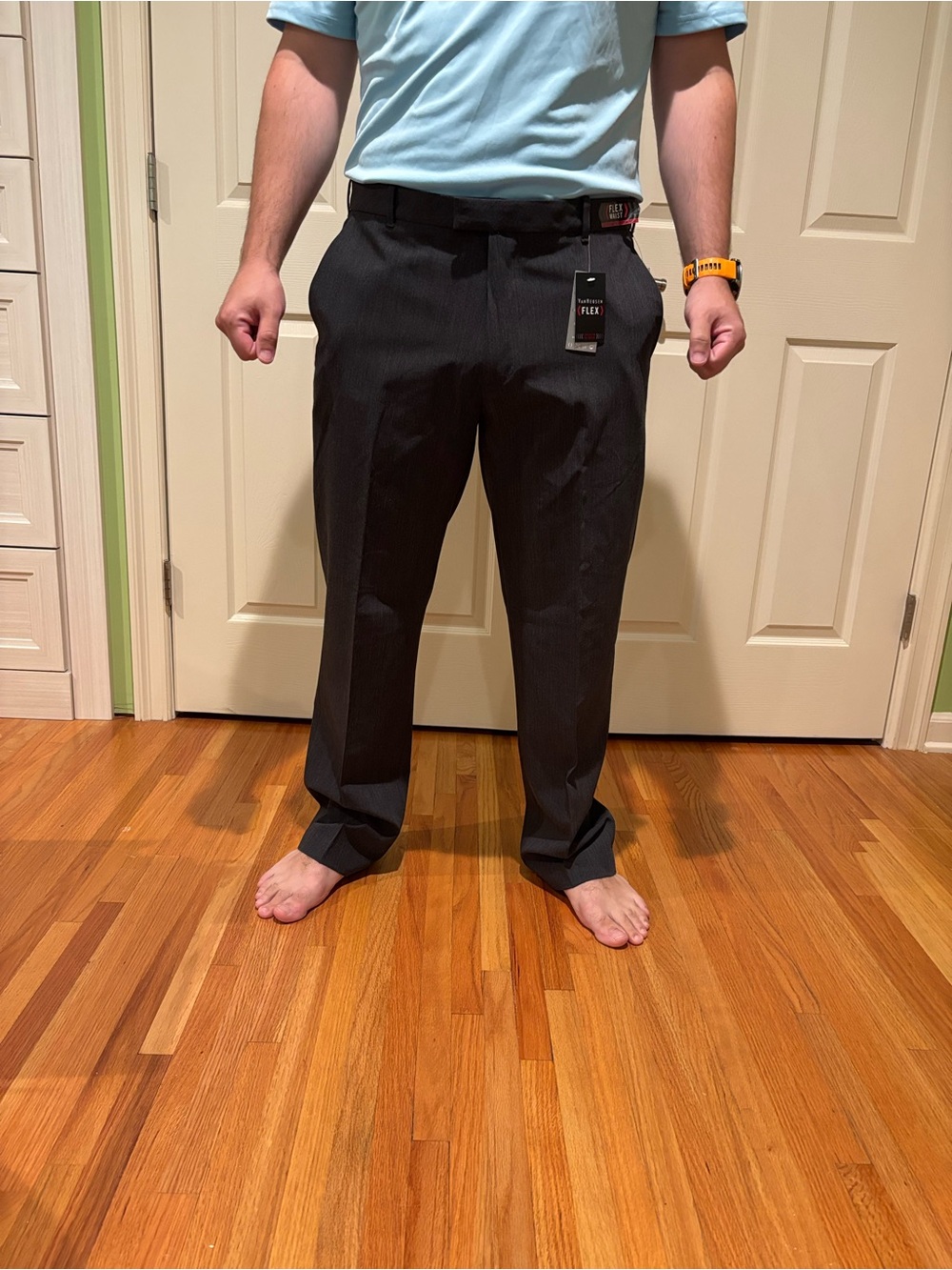 Men's Black Dress Pants - Classic Fit 34W 30L